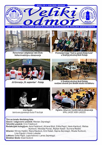 VELIKI ODMOR – Broj 19